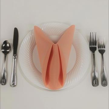 Disposable White Plate with Silverware